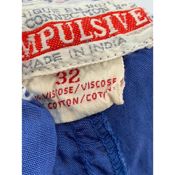 FRENCH CONNECTION NO. 2 COMPULSIVE Men's Vintage Blue Cotton Blend Pants SZ 32 - Picture 12 of 16